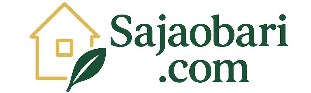 Sajaobari.com official logo – Online home decor shop in Bangladesh